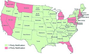 two-party consent states for recording conversations